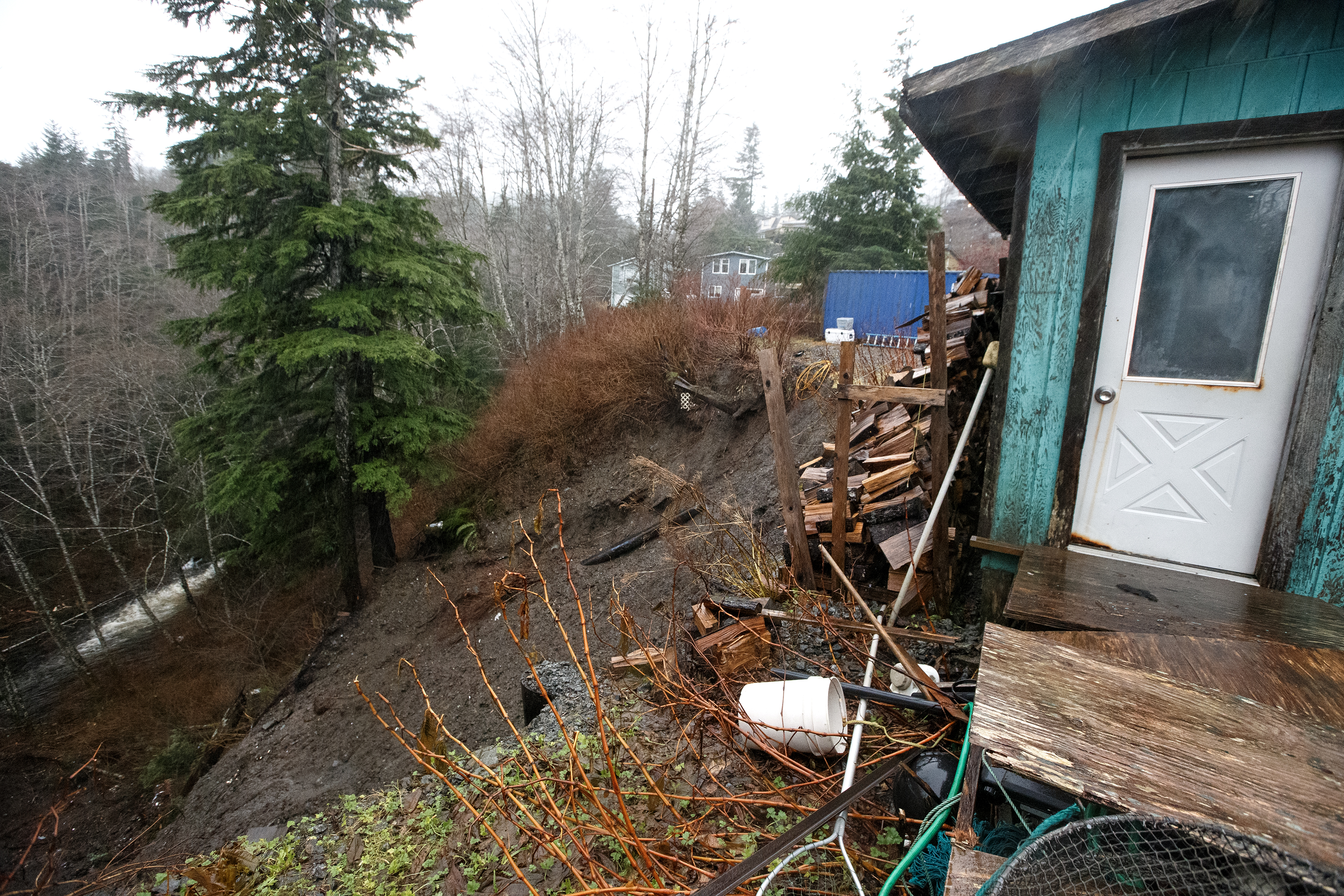2024 12 03 Rain Hillside Road Area Landslide 